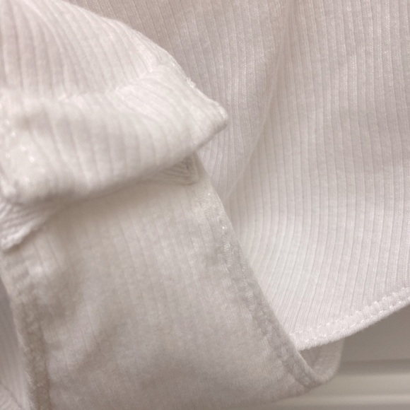 NWT Ambiance plus size ribbed square neck bodysuit white womans size 3x - Picture 6 of 8